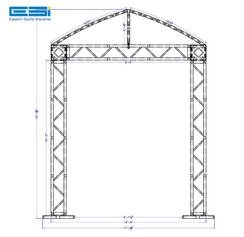 ESI 10' x 10' Modular Booth System roof truss manufacturers roof spigot truss system canopy roof truss