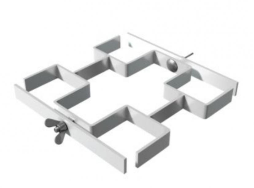 Four 60mm Square Leg Clamp
