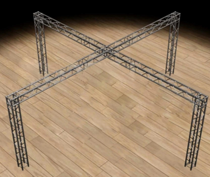 20x20 X Shaped Booth Truss