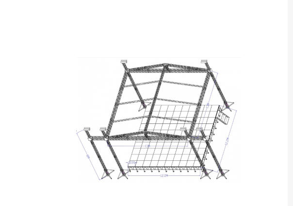 13*13*8m Peak Roof Truss