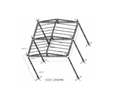 23*26*8m Peak Roof Truss