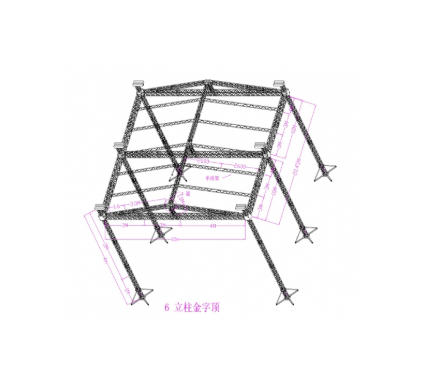 20*10*4m Peak Roof Truss