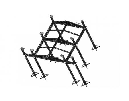 Peak Roof Truss With 8 Pillars